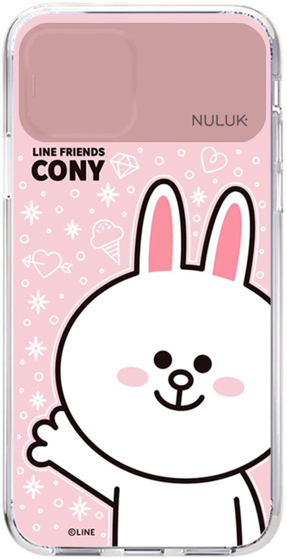 LINE FRIENDS iPhone 11 Pro ケース LEDで光る LIGHT UP CASE ベーシック コニー (ラインフレンズ) 開閉式スライドでカメラレンズ保護 アイフォン カバー ハイブリッド 背面カバー型 ワイヤレス充電対応 5.8インチ 公式ライセンス品/ KCE-CSB020(キャラクターグッズ)