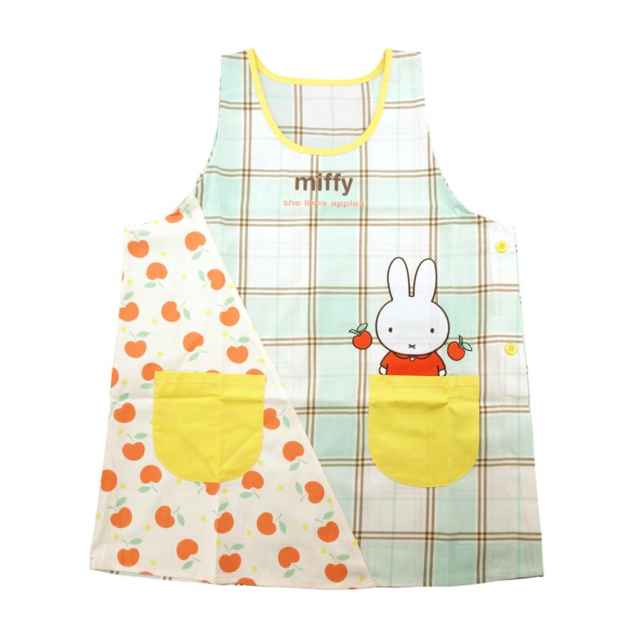 Rakuten - エプロン 保育士 キャラクター ミッフィーmiffy ミントLL～3Lサイズ (キャラクター グッズ)