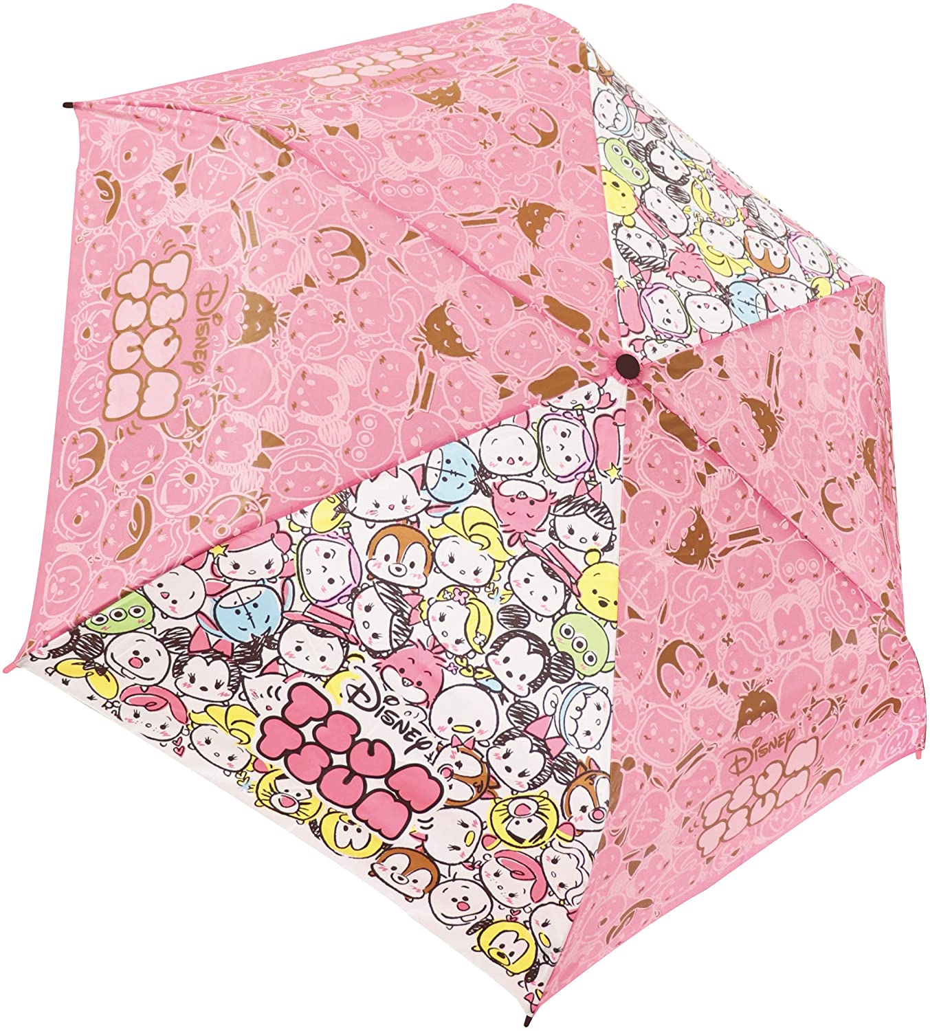 Rakuten - ツムツム 折りたたみ傘 子供用 手開き キャラクター 折畳傘 ツムツム ピンクツム 53cm 90323(キャラクター グッズ)
