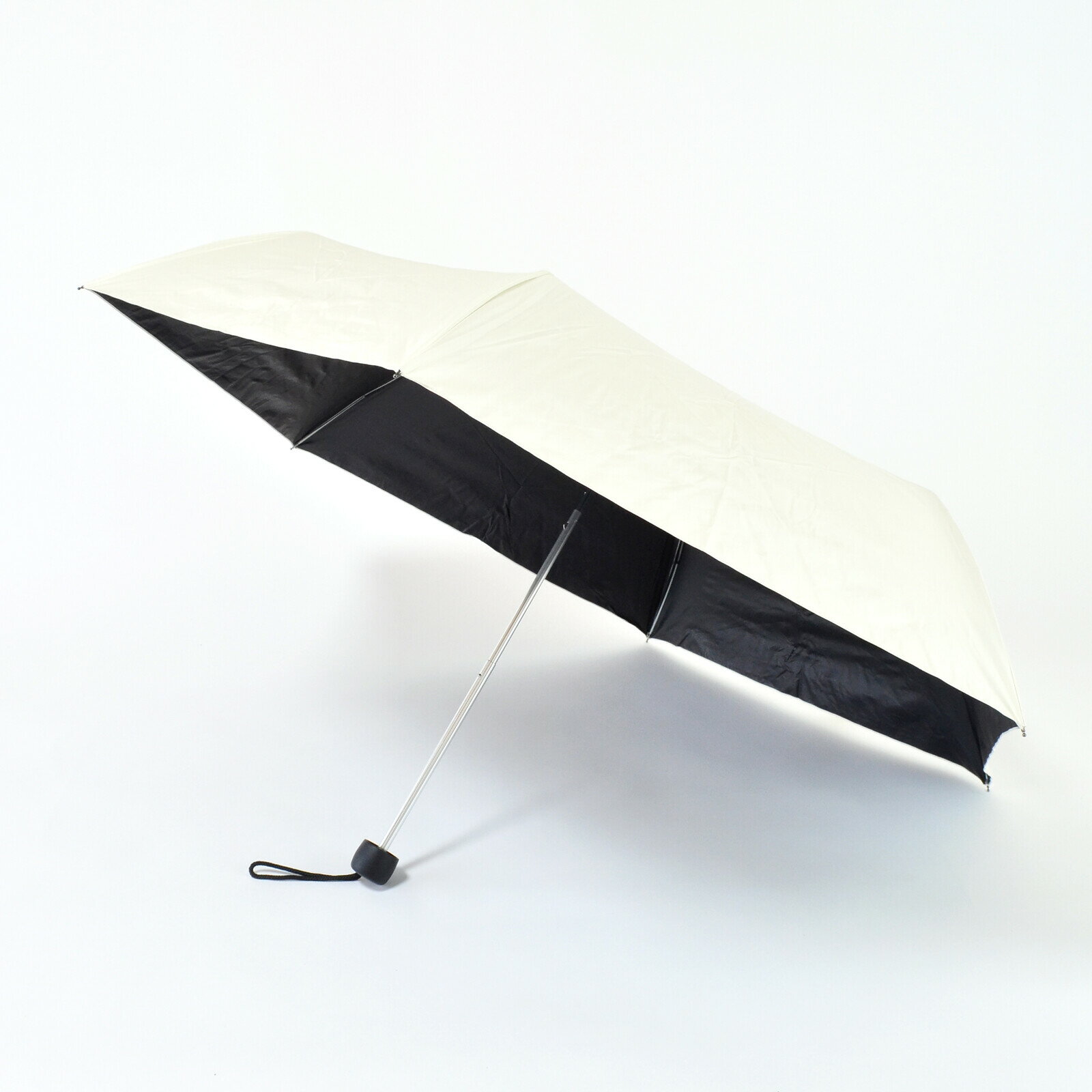 三国【遮光＆遮熱】黒コーティング晴雨兼用傘　60?大判ユニセックス楽ミニ『黒PU無地』晴雨兼用大判ミ..