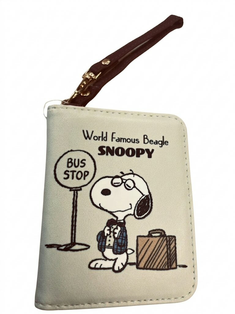Rakuten - SNOOPY（スヌーピー）二つ折り IC カードケース SN22421(キャラクターグッズ)