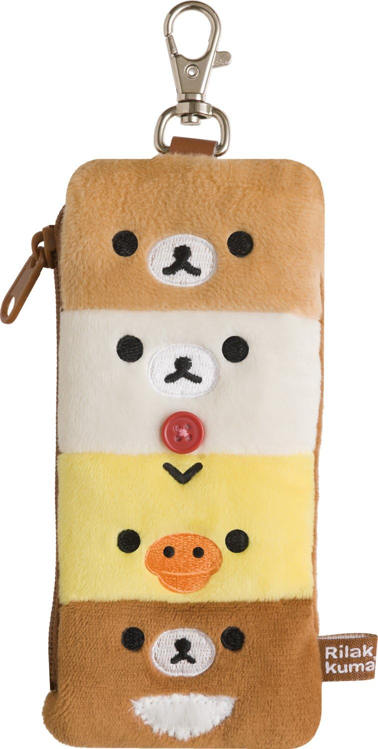 サンエックス リラックマ キーケース ぬいぐるみ リール付 CK62801(キャラクターグッズ)