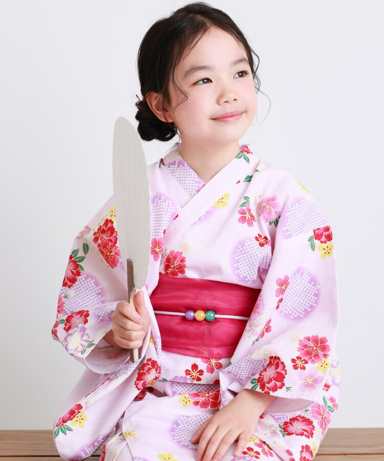 楽天市場】浴衣 子供 女の子 セパレート（カラーピンク）の通販