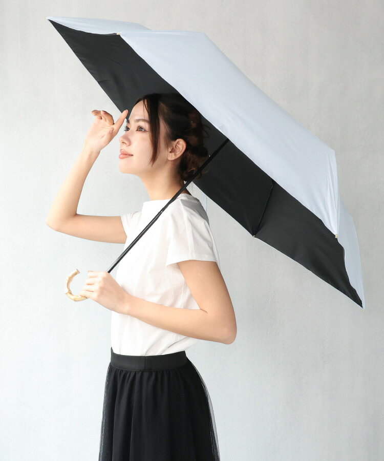 楽天市場】バンブー 日傘 折りたたみ（カラーブルー）（晴雨兼用傘｜傘
