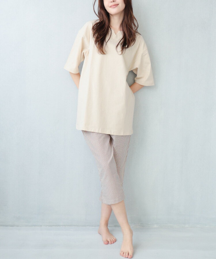 ルームウェア 上下セット レディース 婦人 トップス ボトムス 八分袖 Vネック ロング丈 ズボン パンツ レース パジャマ 楽天市場】五分袖（ナイトウェア・ルームウェア｜レディース