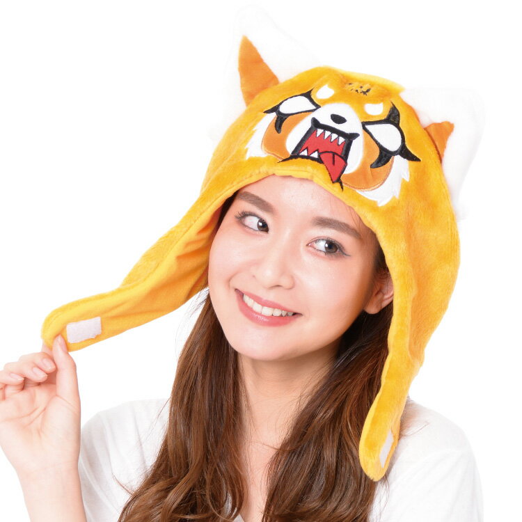 ＼ネコポス送料無料／ 着ぐるみ キャップ アグレッシブ烈子 cap-san1084 サンリオ キャラクター コスプレ ハロウィン ハロウィーン 衣装 変装 変身 コスチューム かぶりもの 帽子 CAP ぼうし ハット仮装 学祭 USJ 忘年会 イベント サザック SAZAC 2