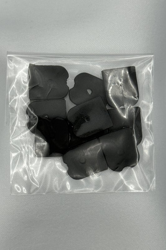 ボーンキャップ　ブラック　12mm幅　10個入