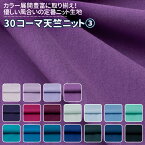 30コーマ天竺ニット 全72色 紫 青 布幅170cm 50cm以上10cm単位販売