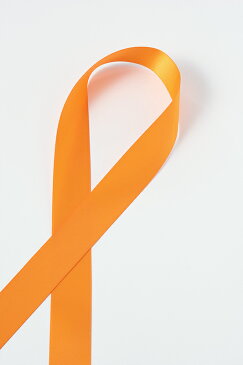 サテンリボン オレンジ01 6mm