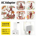 (5/9 20:00〜5/16 01:59 15%OFFクーポン配布) 童話シリーズ ACアダプタ USB Type-C Type-A 2台同時充電可能 コンセ...