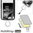 MOTEL スマホの落下防止 マルチリングプラス Lサイズ スマホケースに挟むだけ 当店オリジナル商品 ストラップホルダー 保持 カラビナ 便利 雑貨 スマートフォンリング スリム