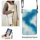 (マラソン限定10%OFFクーポン配布予定) 当店オリジナル商品 空 スマホポーチ スマートフォンポシェット ポシェット iPhone Android タッチ操作対応 ショルダーベルト 肩掛け 斜め掛け ポーチ 合皮 帆布 ガラス ジャケット オシャレ 青空 雲 | スマホショルダー