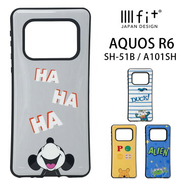 ディズニー ピクサー AQUOS R6 ケース IIIIfit ハイブリッド スマホケース アクオスR6 ベーシック シンプル ミッキー ドナルド プーさん エイリアン アクオス スマホ アンドロイド カバー ジャケット 耐衝撃 AQUOSケース おしゃれ かわいい