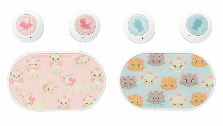 (10%OFFクーポン 20日限定) Disney おしゃれキャット ワイヤレスイヤホン 充電ケー...