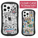 WHERE 039 S WALLY クリアケース iPhone 13 Pro カバー 透明 ハイブリッド アイホン iPhone 13Pro キズ防止 スマホ ケース Wally キャラクター ウォーリーを探せ デパート ワールド ジャケット スマホケース 13プロ iPhone13 プロ