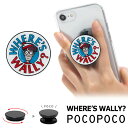 WHERE 039 S WALLY スマホグリップ POCOPOCO 丸型 スマートフォングリップ 雑貨 スリム ウォーリー グッズ ロゴ Where 039 s Wally スマホリング 保持 アクセサリー iPhone Android オシャレ スマホ アイフォン アンドロイド