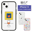 ミッフィー IIIIfit クリア ハードケース iPhone13 キャラクター スマホケース ケース miffy フェイス総柄 ピンク ホワイト 白 シンプル カバー iPhone 13 ジャケット かわいい クリアケース アイホン アイフォン アイホン13 ハードカバー