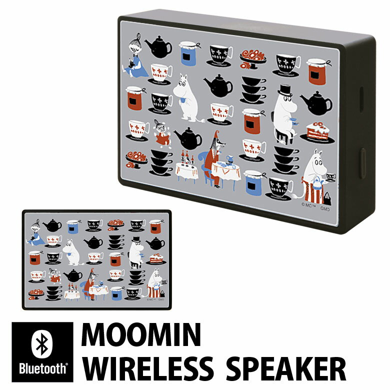 ムーミン Moomin mamma’s treat ガラスワイヤレススピーカー Bluetooth 5.0 スクエア 四角 コンパクトサイズ スマートフォン スマホ iPhone Android iPod WALKMAN moomin グッズ ワイヤレス オ…