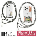 トムアンドジェリー IIIIfit Loop ショルダー紐付き ケース iPhone13 Pro キャラクター グッズ スマホケース ハイブリッド iPhone 13 Pro ケース COFFEE シンプル 肩掛け カバー iPhone 13Pro …