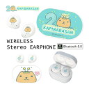 カピバラさん20周年 ワイヤレスイヤホン 充電ケース付き Bluetooth 5.0 無線 ワイヤレス カピバラさん アニバーサリー とぅえんくるさん 音楽再生...