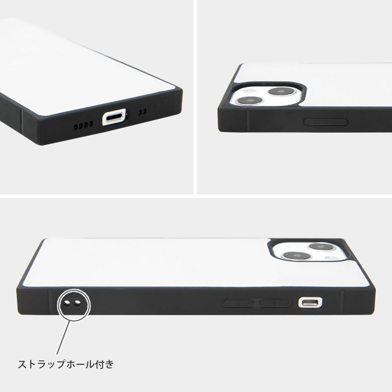 リラックマ iPhone13 mini ガラスケース スクエア 四角 iPhone12 mini スマホ ケース シンプル キイロイトリ コリラックマ 着ぐるみ おしゃれ スマホケース カバー iPhone12mini かわいい アイフォン 13ミニ アイホン 携帯ケース