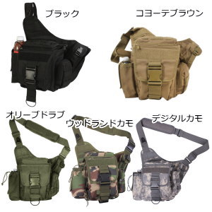 ロスコ コンシールドキャリー アドバンストタクティカルバッグ【送料無料】PMC バイカーズバッグ アウトドア ショルダーバッグ メンズ 斜め掛け　 ポケットいっぱい ストラップ太め【父の日ギフト】