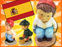 カガネル人形こどもバージョン2個セット スペインカタルーニャ地方の本物 Caganer