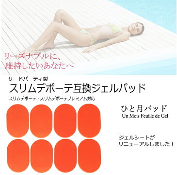選べる各種EMS互換ジェルパッド 1500円ポッキリ送料無料 ひと月パッド スリムデボーテ シックスパッドアブズベルト スレンダーパッドボディ スレンダーパッド2/PRO/DX ボディヒップ用 ジェルシート