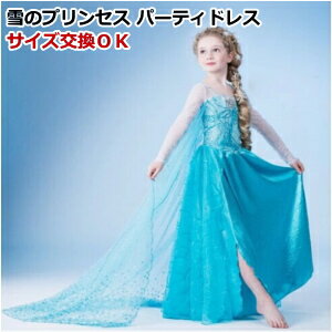 雪のプリンセス 子供用パーティ用コスチュームドレス【訳あり】100cm 110cm 120cm 　 衣装 ワンピース コスプレ【送料無料】ドレス コスプレ コスチューム