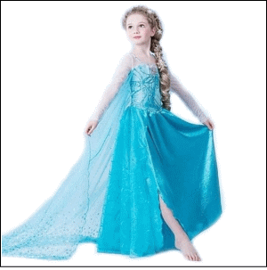 【7/30全品P5倍 Rカード計9倍】雪のプリンセス 子供用パーティ用コスチュームドレス100cm 110cm 120cm 130cm 140cm 衣装、ワンピース コスプレ【送料無料】雪の女王 ドレス コスプレ コスチューム