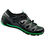 シマノ ESHCT46C460LG SH-CT46LG SHIMANO CLICKR ClickR&SPD シューズ　ブラック/グリーン 46.0 ESH