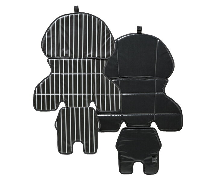 パナソニック NCD456K カジュアル着せ替えシートカバー (後用) ストライプ ブラック [NCD456K]