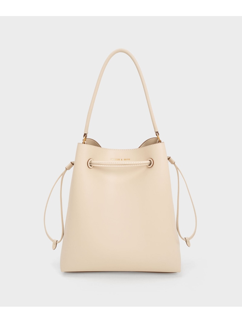 ドローストリング ホーボーバッグ CHARLES & KEITH チャールズアンドキース バッグ トートバッグ ベー..
