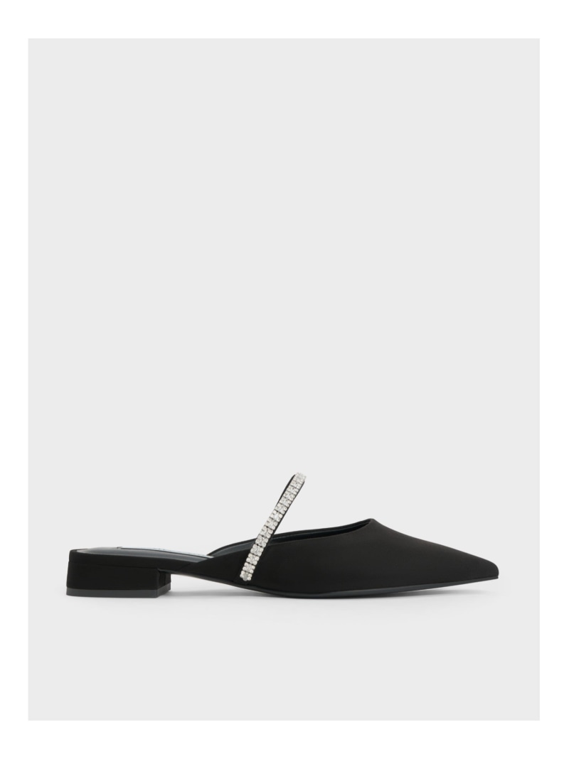 Rakuten - Ambrosia アンブロシア ジェムエンベリッシュドスリッポンフラット CHARLES & KEITH チャールズアンドキース シューズ・靴 ミュール【送料無料】[Rakuten Fashion]