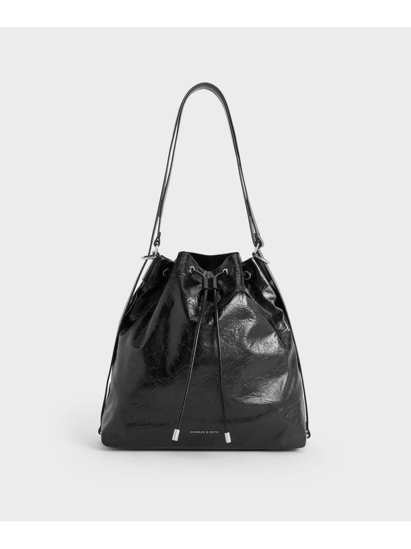 Rakuten - Neva ネヴァー ツーウェイナップサック CHARLES & KEITH チャールズアンドキース バッグ ショルダーバッグ ブラック ホワイト【送料無料】[Rakuten Fashion]
