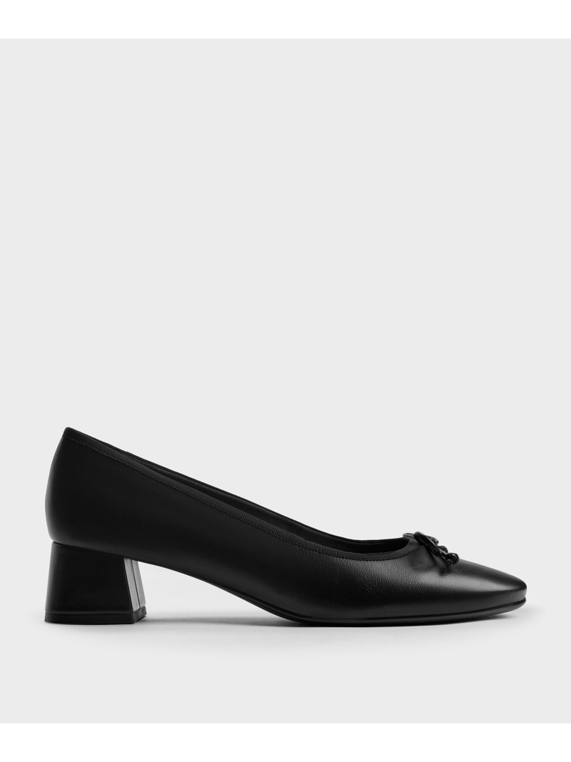 Rakuten - ボウバレエパンプス CHARLES & KEITH チャールズアンドキース シューズ・靴 パンプス ブラック【送料無料】[Rakuten Fashion]