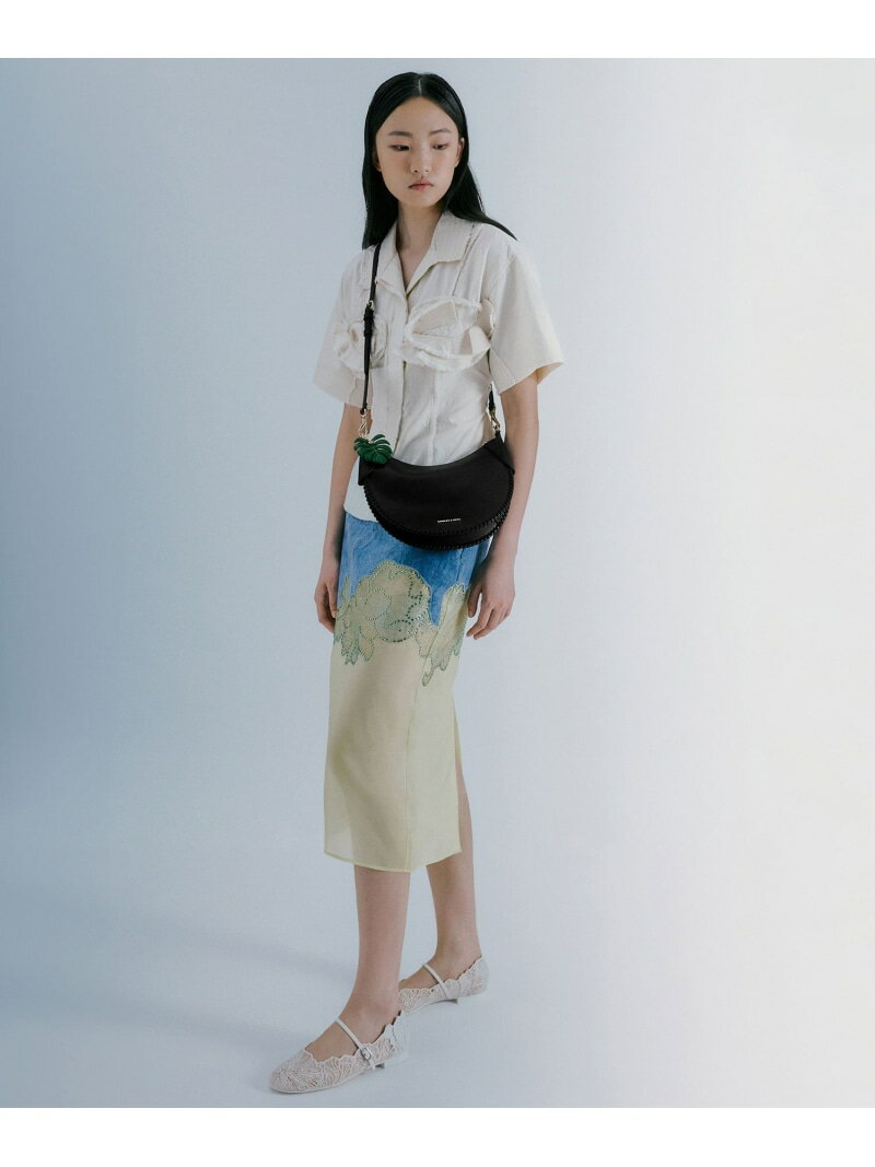 Blume ブリュム ブレードカーブホーボーバッグ CHARLES & KEITH チャールズアンドキース バッグ トートバッグ ブラック【送料無料】[Rakuten Fashion]