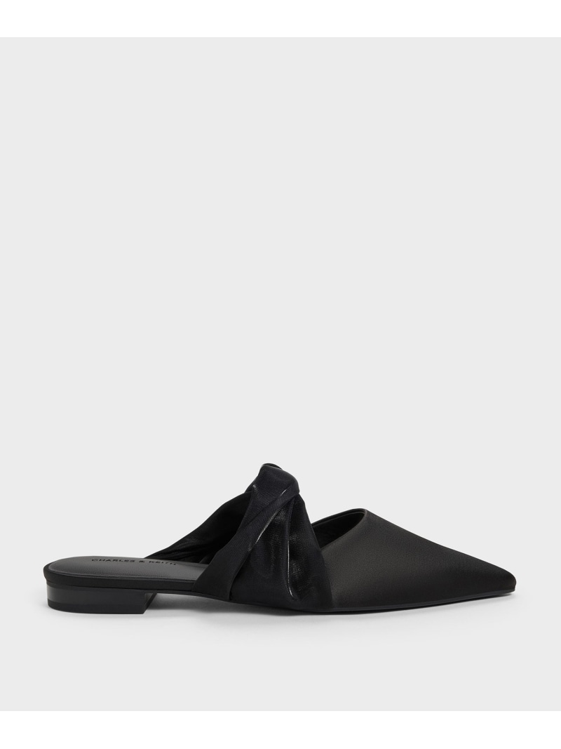 Rakuten - ツイステッドストラップ ポインテッドミュール CHARLES & KEITH チャールズアンドキース シューズ・靴 ミュール ホワイト【送料無料】[Rakuten Fashion]