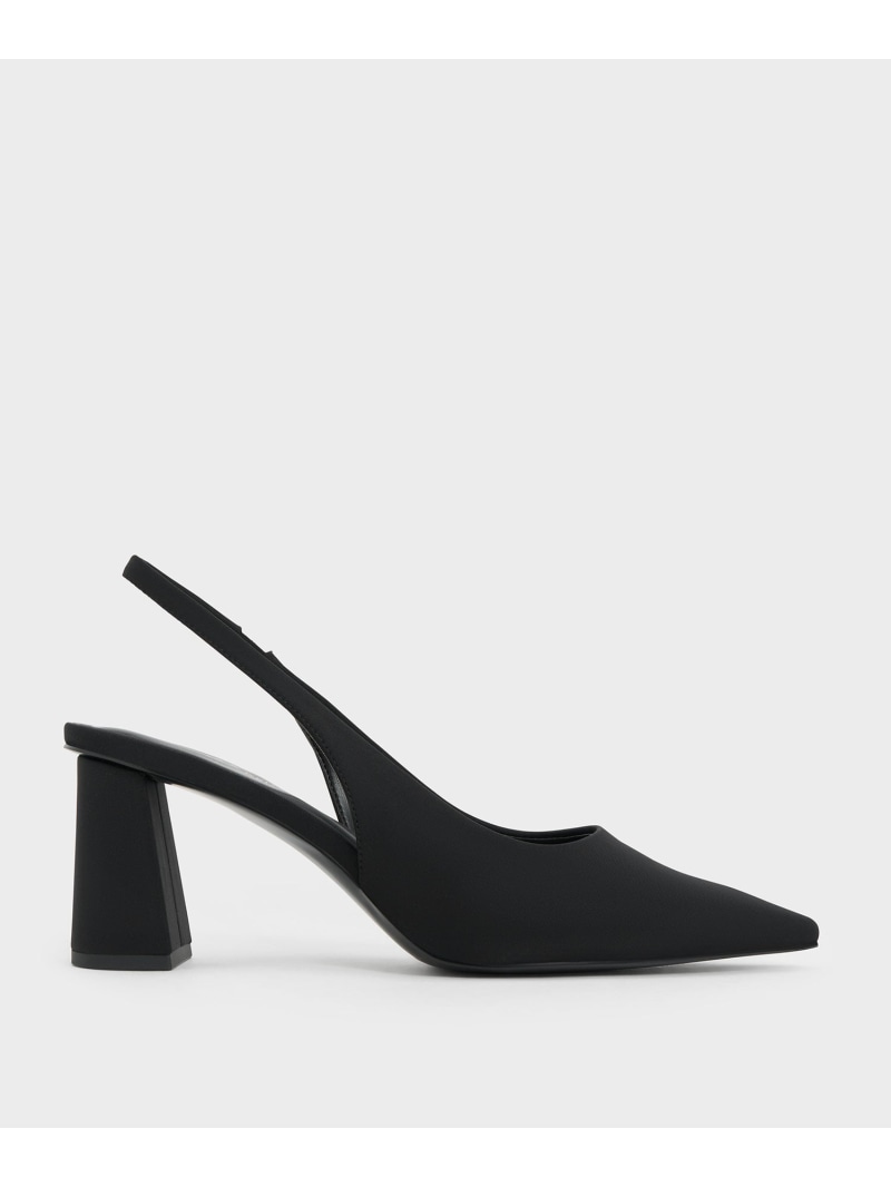 포인티드 투 슬링 백 펌프스 CHARLES & KEITH 찰스 앤 키스 신발 신발 펌프스 블랙 [무료 배송] [Rakuten Fashion]