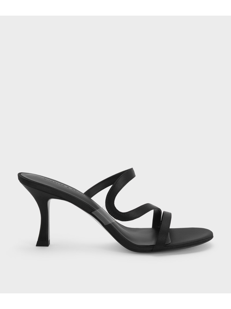 Rakuten - Arden アーデン サテン ウェイビーヒールミュール CHARLES & KEITH チャールズアンドキース シューズ・靴 ミュール【送料無料】[Rakuten Fashion]