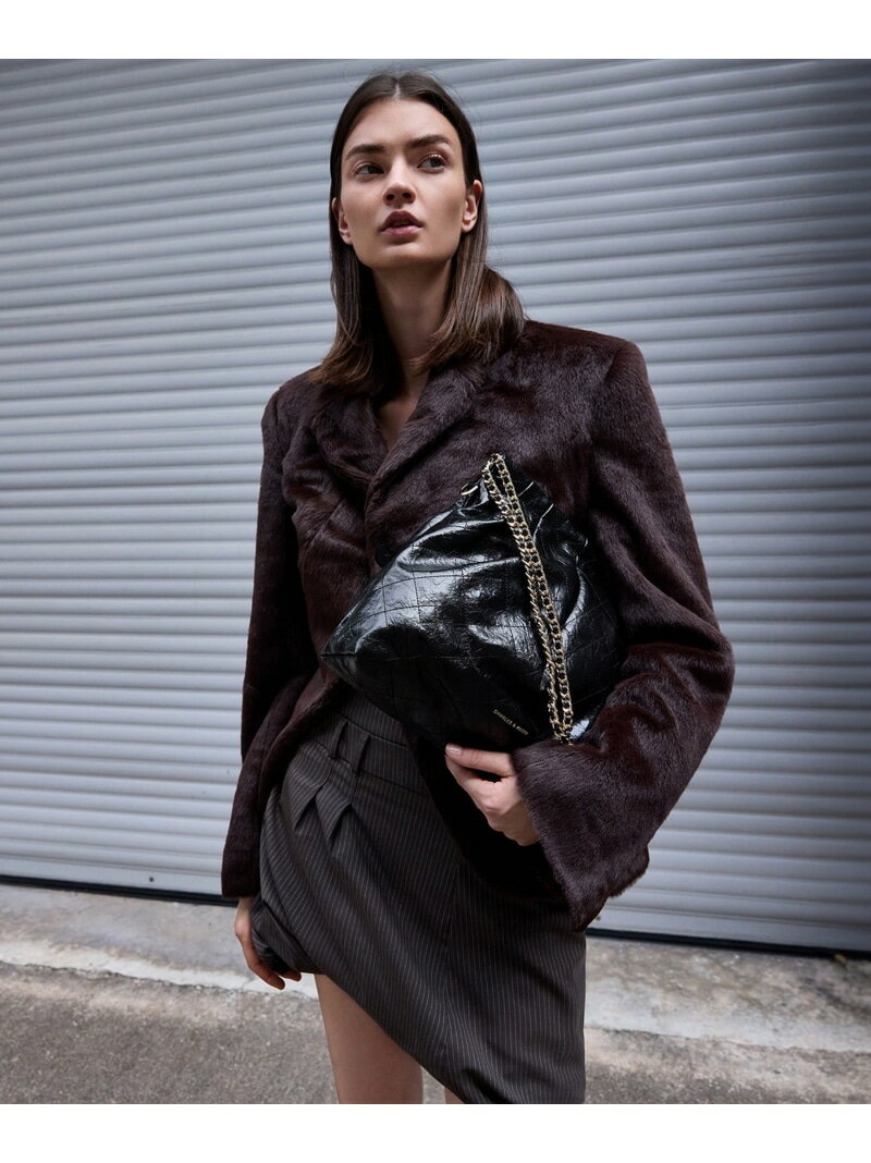 Duo ドゥオ ブレードチェーンハンドルホーボーバッグ CHARLES & KEITH チャールズアンドキース バッグ ..