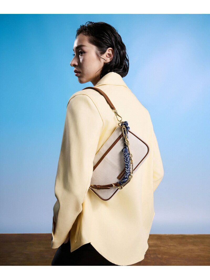 Addison アディソン キャンバスノットロープショルダーバッグ CHARLES & KEITH チャールズアンドキース バッグ ショルダーバッグ【送料無料】[Rakuten Fashion]