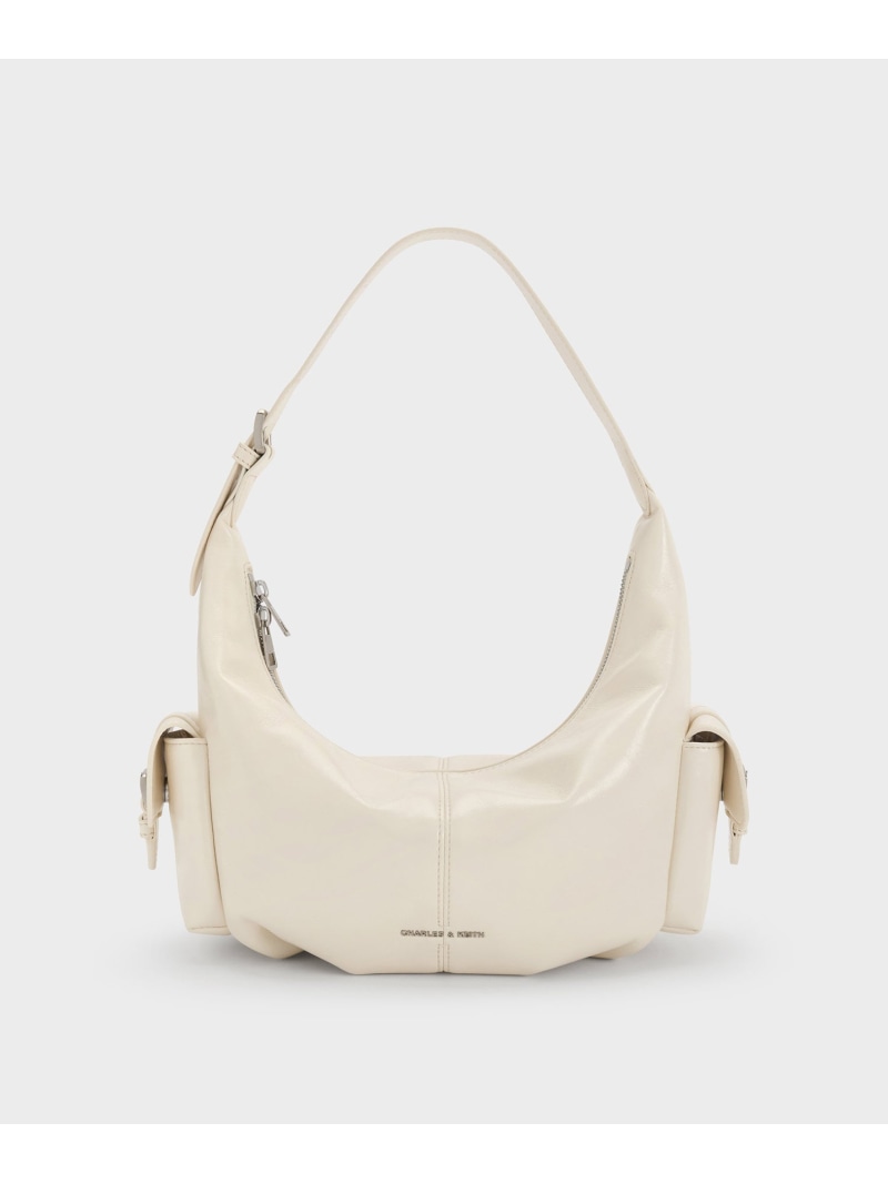 Rakuten - Bessie ベッシー サイドポケット ホーボーバッグ CHARLES & KEITH チャールズアンドキース バッグ ショルダーバッグ【送料無料】[Rakuten Fashion]