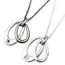 LARA Christie ペアネックレス ペンダント シルバーアクセサリー シルバー ジュピター PAIR Label p3117-p(4)