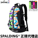 スクイズボトル付 SPALDING スポルディング ケイジャー バレーボール プリント 40-007VBP バスケットボール バックパック リュック CAGER...