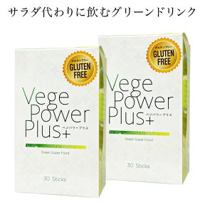 アビオス ベジパワープラス 30包 2箱セット スーパーフード 青汁 無農薬の緑色食物、ミネラル豊富な海藻、多肉植物など20種類もの原料 非加熱 ローフード 丸ごと ホールフード 化学的添加物なし グルテンフリー 麦若葉加工食品