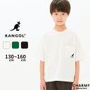 KANGOL 胸ポケット刺繍Tシャツ カンゴール 子供服 ジュニア キッズ 子ども服 男の子 女の子 KIDS 半袖 Tシャツ トップス カットソー シンプル 無地 ワンポイント 大人っぽい アメカジ カジュアル スポーツ アウトドア outdoor キャンプ おしゃれ かっこいい