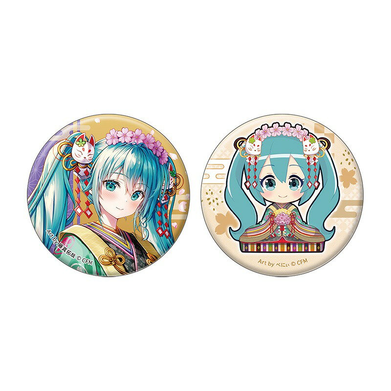 ポイント UP 期間限定 ×× 缶バッジ 2個セット 初音ミク ジュウニヒトエ 115996 クラックス CRUX 業者様歓迎