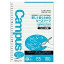 （まとめ） コクヨ 三色刷りルーズリーフ 応用帳 B5 30行 100枚 リ-107 1冊 【×5セット】 (代引不可)