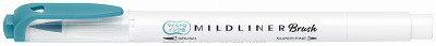ゼブラ マイルドライナーブラッシュ マイルドスモークブルー WFT8-MSB ラインマーカー 蛍光ペン ZEBRA 業者様歓迎